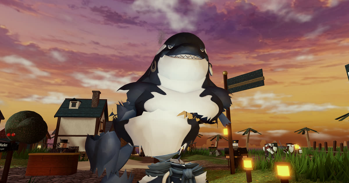 A captain in the Blackfin Fruit's orca beast form in Vicious Seas, an in-game capture