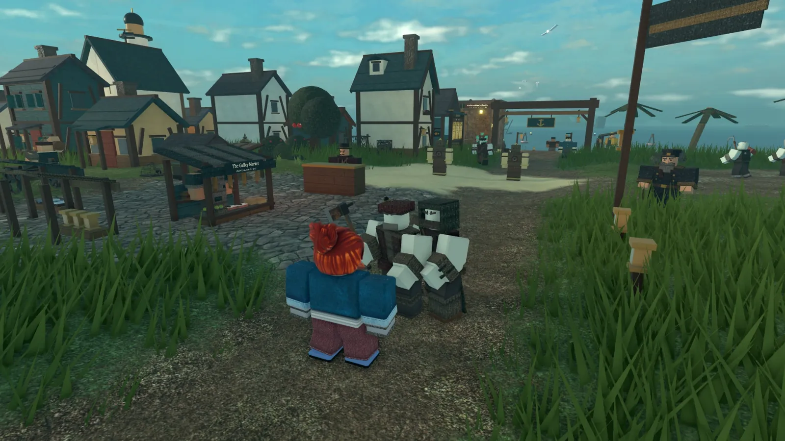 In-game capture: Chapter One: raiders come ashore by the Galley Market